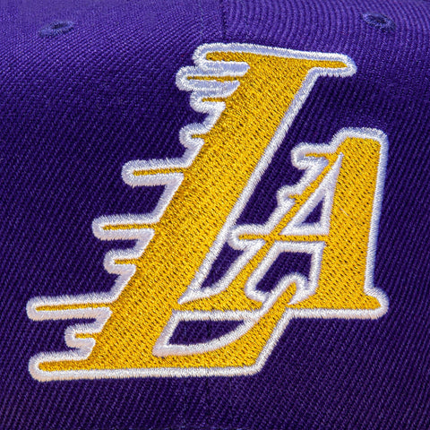 Mitchell Ness Los Angeles LA Lakers Dodgers Black / Blue Script