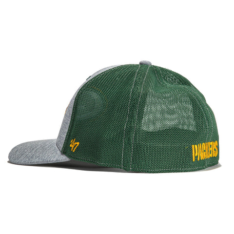 47 Brand Pixelation Trophy Green Bay Packers Trucker Hat - Gray – Hat Club