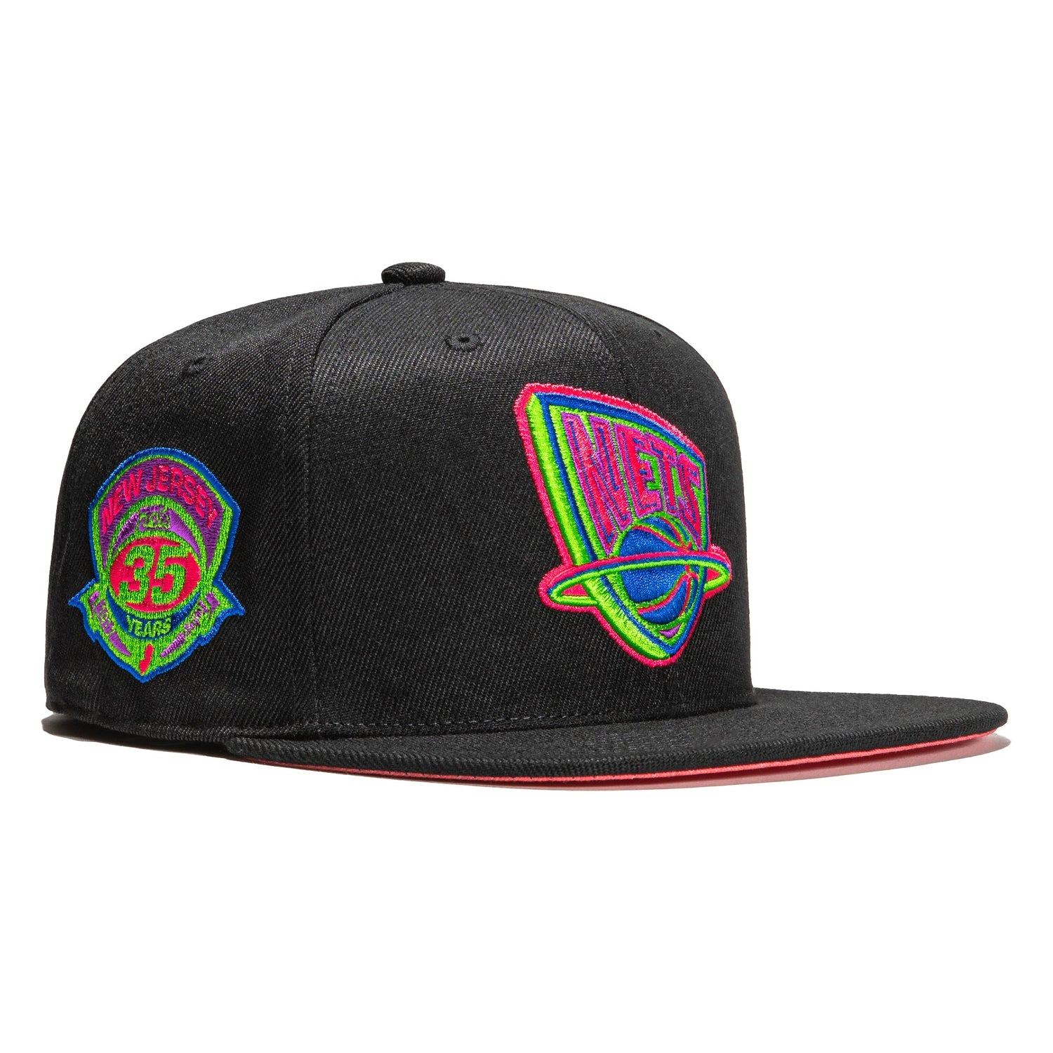 Mitchell & Ness Color Bomb Brooklyn Nets 35 Years Patch Hat 