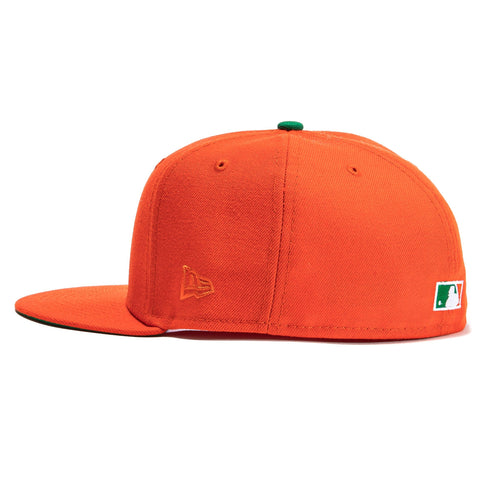 New Era 59FIFTY Cactus Fruit Texas Rangers Arlington Stadium Patch Hat- Burnt Orange, Purple Burnt Orange/Purple / 7 1/2