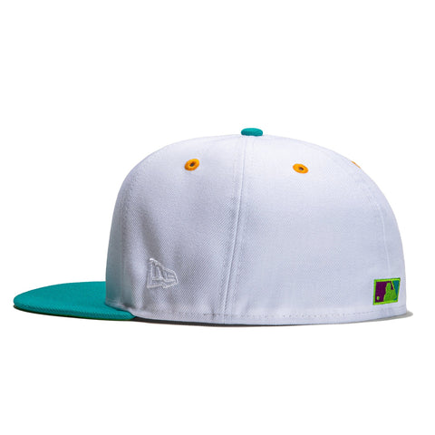 New Era 59FIFTY Teal Lime Montreal Expos 25th Anniversary Patch Hat - White, Teal White/Teal / 7 1/2