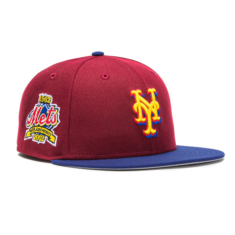 New York Mets Red New Era Fitted Hat