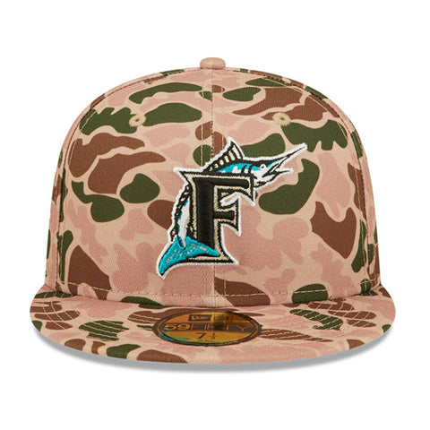 59FIFTY Detroit Tigers Duck Camo 1984 World Series - Orange UV 7 1/4