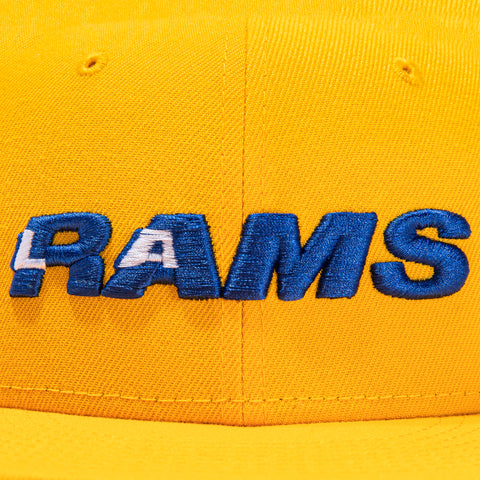 New Era 59FIFTY Los Angeles Rams 1990 Super Bowl Patch Pink UV Hat - Gold Gold / 7 1/4