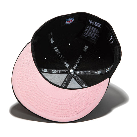 Los Angeles Angels New Era 40th Anniversary Pink Undervisor 59FIFTY Fitted  Hat - Cream/Black