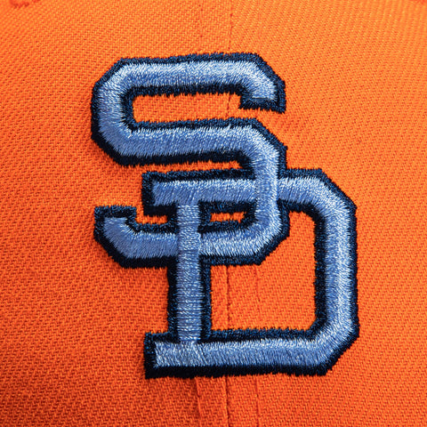 New Era 59FIFTY Orange Crush San Diego Padres Stadium Patch Hat - Orange, Navy Orange/Navy / 7