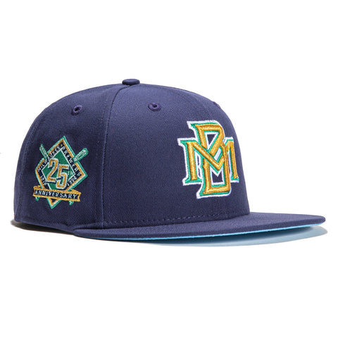 New Era 59FIFTY Milwaukee Brewers City Connect Patch Brew Crew Hat - Green, Red, Metallic Silver Green/Brown / 7 1/4