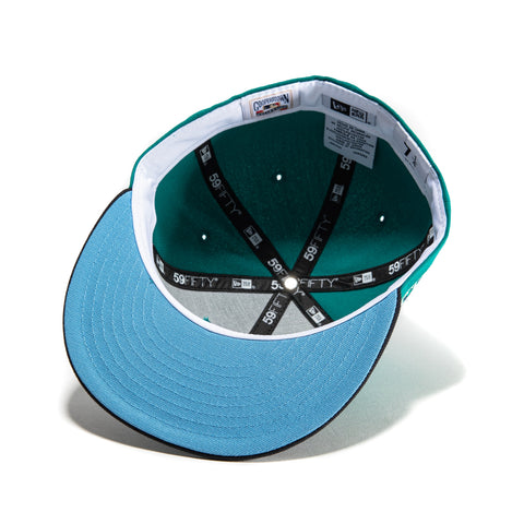 NAVY Seattle Mariners New Era 59FIFTY Teal Fitted 20th Anniversary Hat Club