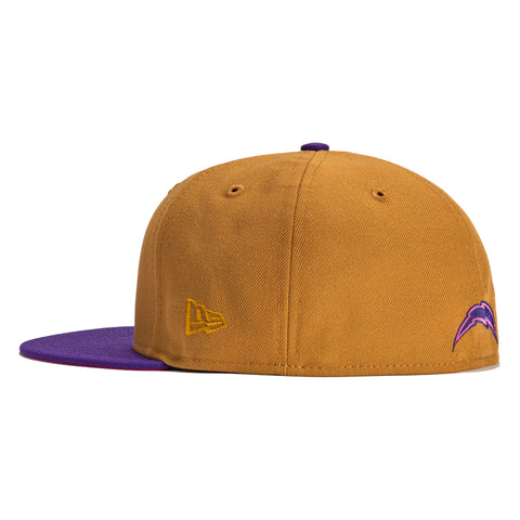 New Era 59Fifty Vegas Dome Los Angeles Chargers Retro Script Hat- Tan, –  Hat Club