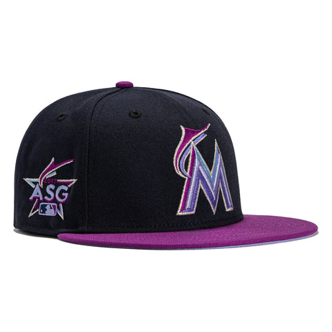Miami Marlins MLB City Connect 2021 On-Field Side Patch 59FIFTY Fitted | Blue 7 5/8