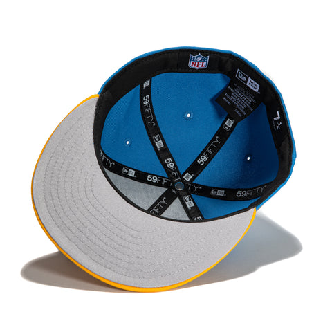New Era 59FIFTY Uni Los Angeles Rams 75th Anniversary Patch Hat - Light Blue, Gold Light Blue/Gold / 7 3/4