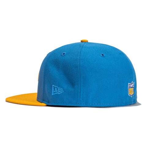 New Era 59FIFTY Uni Los Angeles Rams 75th Anniversary Patch Hat - Light Blue, Gold Light Blue/Gold / 7 3/4