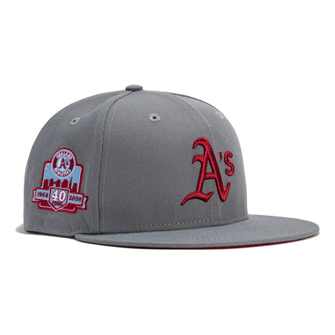 New Era Cap - 9FIFTY, White Embroidered A's O logo, Navy & Red