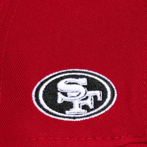 New Era 9Fifty San Francisco 49ers Logo Patch Snapback Hat - Red – Hat Club