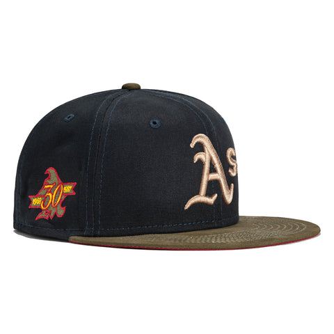 Los Angeles Dodgers 2-Tone Color Pack 59FIFTY Fitted Hat - Olive/ Brown NOVLBZ / 8