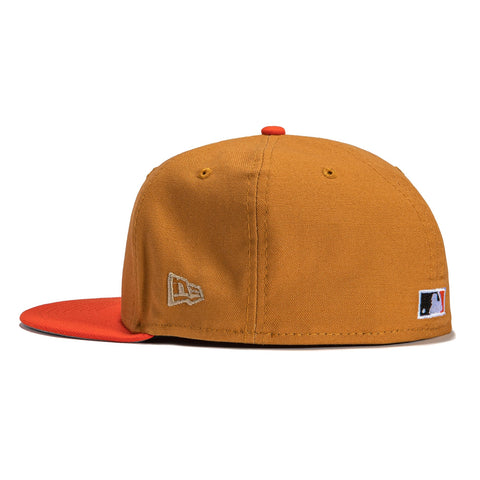 New Era 59FIFTY Turkey Bowl New York Yankees 1960 All Star Game Patch Hat - Khaki, Orange Khaki/Orange / 7 3/4