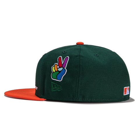 New Era 59FIFTY Jae Tips Forever New York Yankees 2000 Subway Series Patch Hat- Green, Orange Green/Orange / 7 1/4