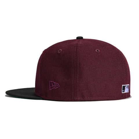 New Era 59FIFTY Houston Astros 60th Anniversary Patch Hat - Maroon, Black Maroon/Black / 8