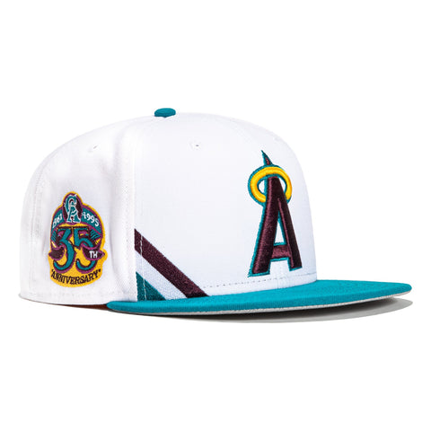 Hat Club Exclusive Anaheim Angels 2-Tone Team UV Colors New Era Fitted 7 3/4