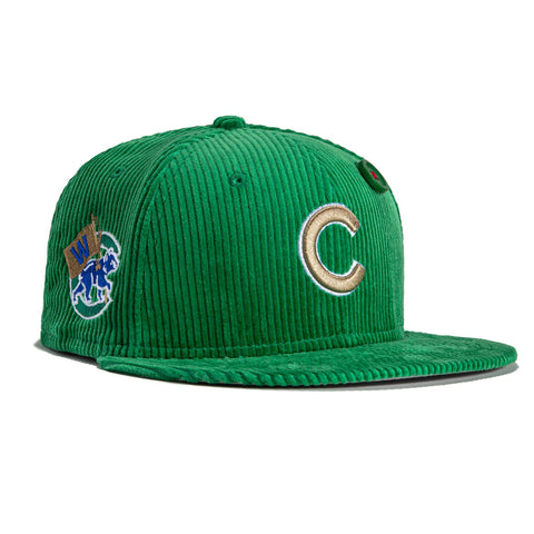 New Era 59Fifty Chicago Cubs Logo Patch Mascot Hat - Tan, Royal – Hat Club