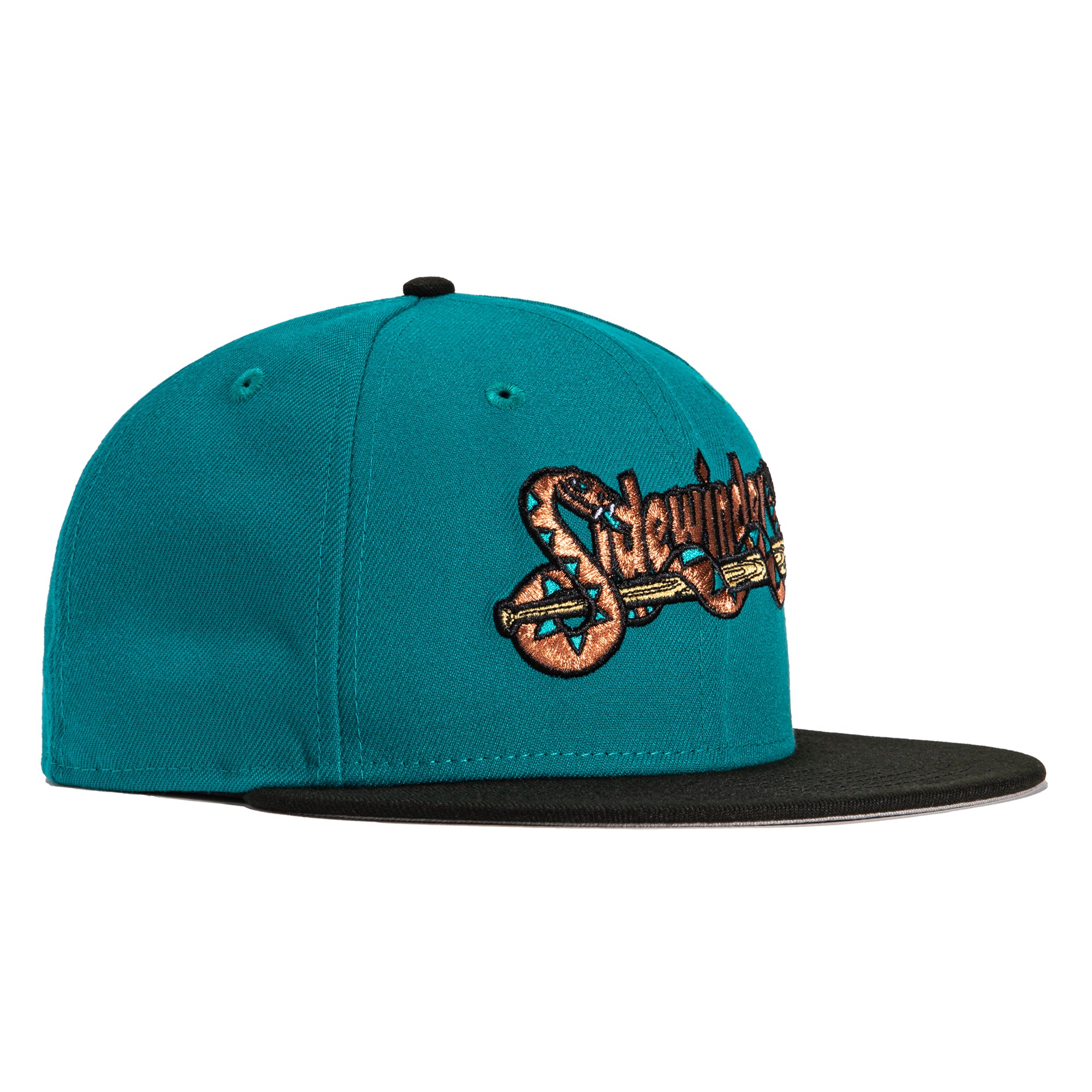 New Era 59Fifty Tucson Sidewinders Word Hat - Teal, Black