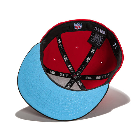 New Era 59Fifty Vegas Dome Atlanta Falcons Retro Script Hat- Tan, Red – Hat  Club