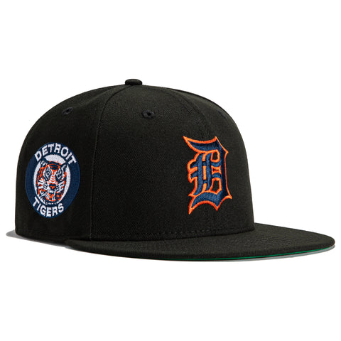 New Era 59Fifty Black Dome Detroit Tigers Logo Patch Hat - Black