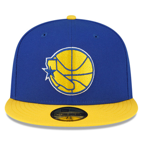 Golden State Warriors 2018 FINALS Royal-Gold Fitted Hat