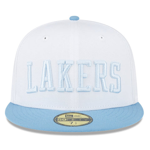 Los Angeles Lakers New Era Hardwood Classics 59FIFTY Fitted Hat - Blue