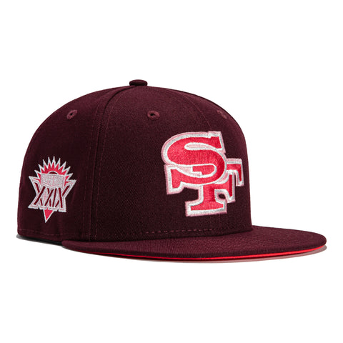 San Francisco 49ers New Era All Red With Super Bowl Patches All Over  59FIFTY Fitted Hat