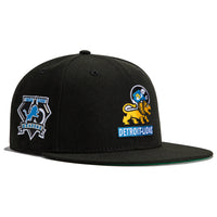 New Era 59FIFTY Big Easy Detroit Lions 75th Anniversary Patch Hat - Black, Tan Black/Tan / 7 1/8