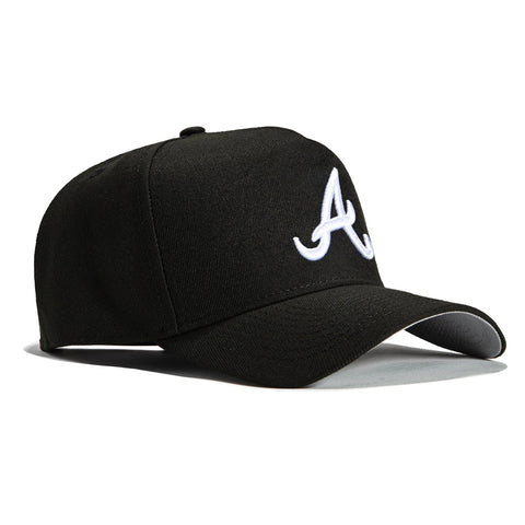 New Era Atlanta Braves MLB 9FORTY Black Snapback Hat